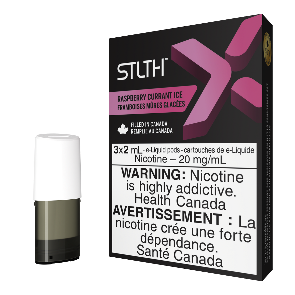 STLTH X Pod Pack Raspberry Currant Ice