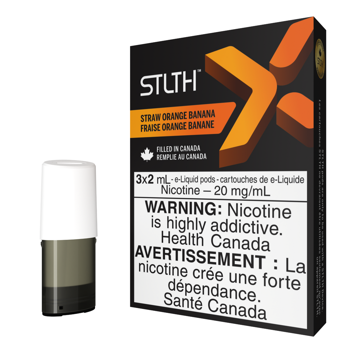 STLTH X Pod Pack Straw Orange Banana